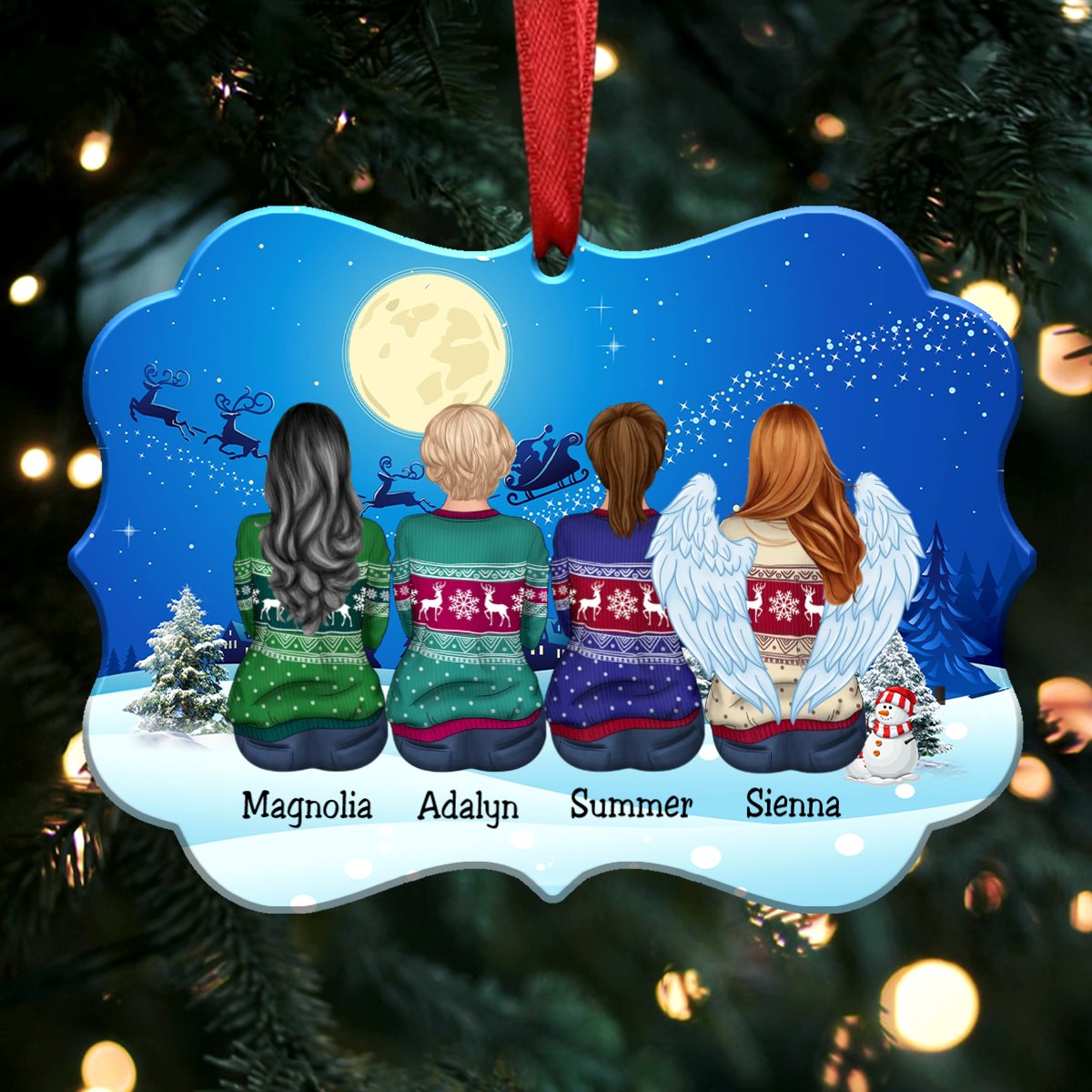 Christmas Ornament - Personalized Christmas Ornament (Moon)