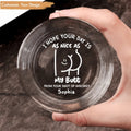 Couple - Anniversary Gifts For Men I Hope Your Day Is Nice - Personalized Engraved Whiskey Glass