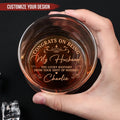 Couple - Congrats On Being My Boyfriend - Personalized Engraved Whiskey Glass