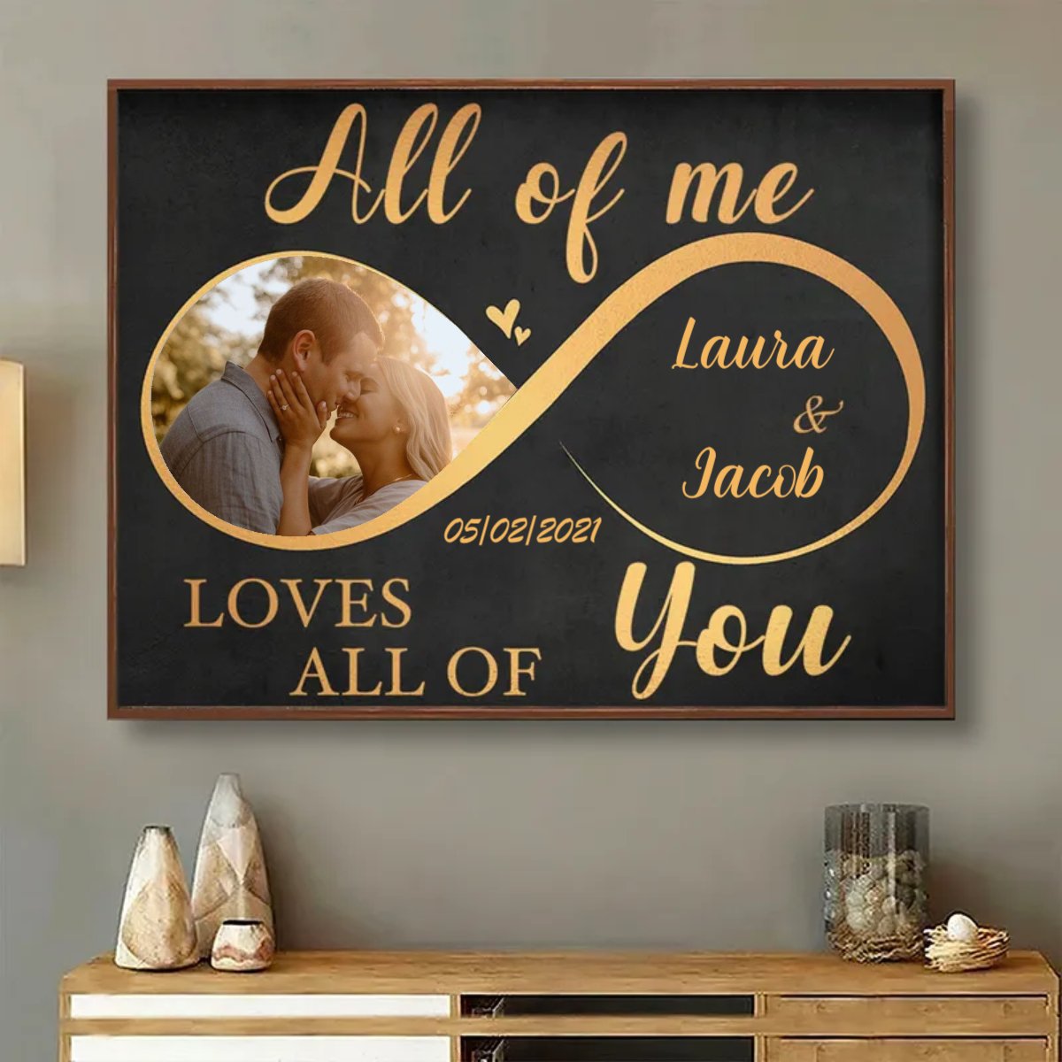 Couple - Custom Photo All Of Me Loves All Of You - Personalized Poster