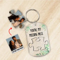 Couple - My Missing Piece - Personalized Acrylic Photo Keychain