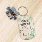 Couple - My Missing Piece - Personalized Acrylic Photo Keychain