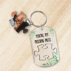 Couple - My Missing Piece - Personalized Acrylic Photo Keychain