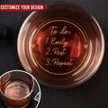 Couple - Naughty To Do List For Husband, Boyfriend - Personalized Engraved Whiskey Glass