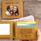 Couple - To My Husband Here's A Wallet To Remind You - Personalized Photo Leather Wallet