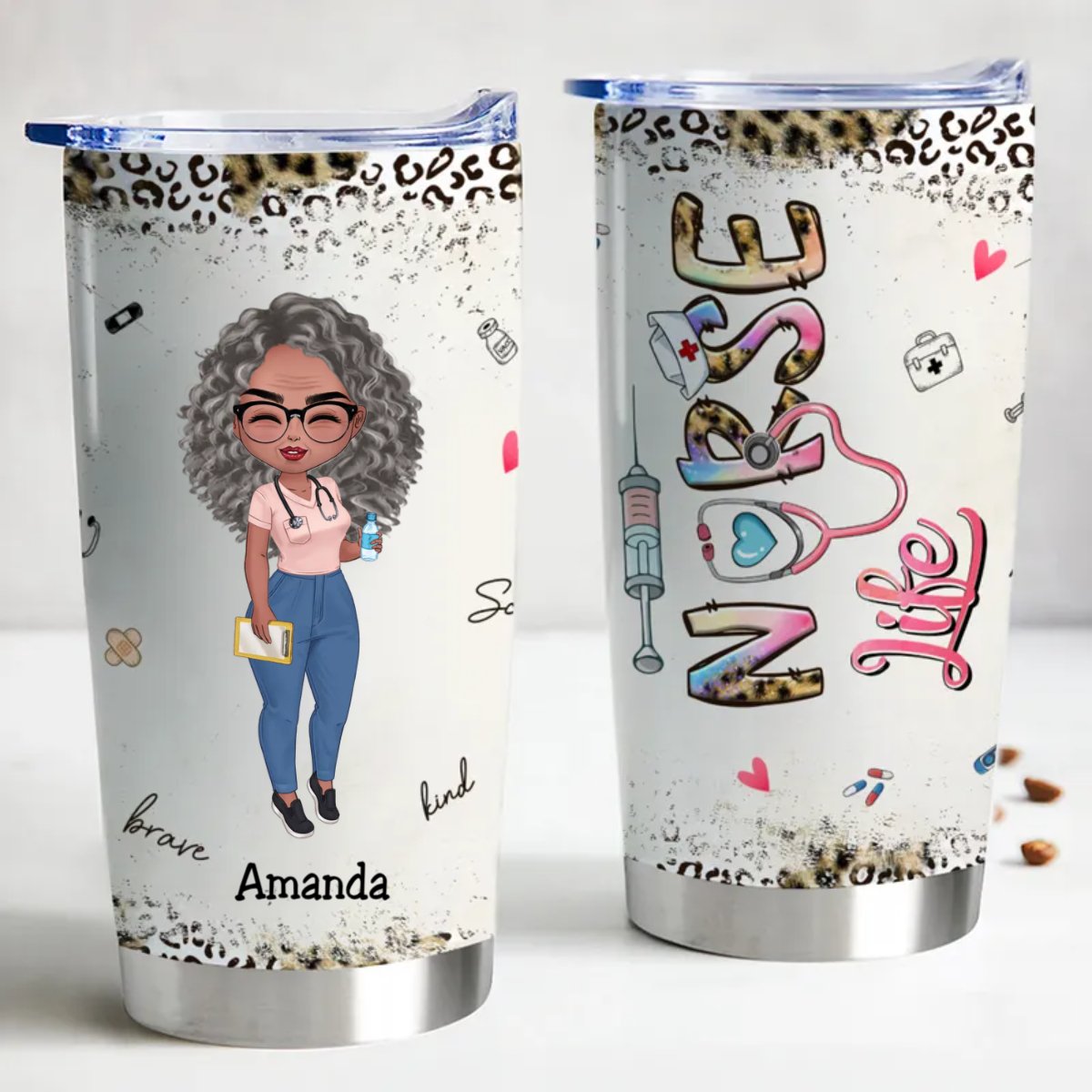 Custom Nurse Life Stainless Steel Tumbler - 20oz