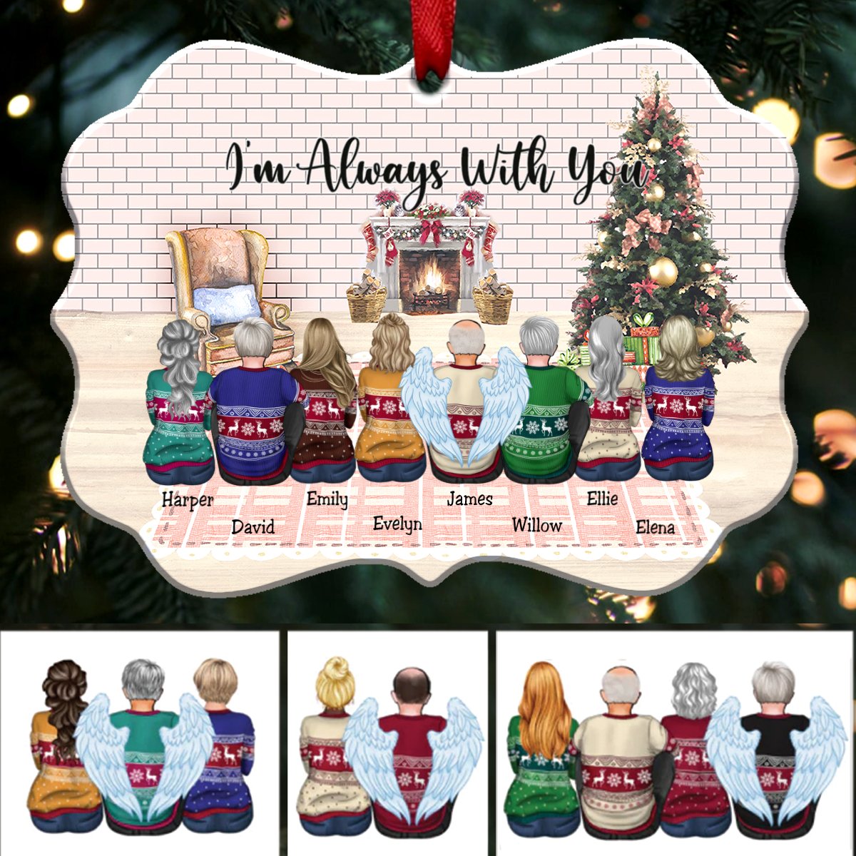 Custom Ornament - I’m Always With You - Personalized Christmas Ornament (SC1D)