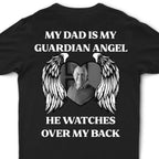 Personalisiertes Foto-T-Shirt: Mein Papa ist mein Schutzengel – Gedenk-Shirt