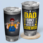 Dad's Fix-It 20oz Tumbler - Insulated Stainless Steel for Hot/Cold Drinks on the Go