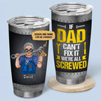 Dad's Fix-It 20oz Tumbler - Insulated Stainless Steel for Hot/Cold Drinks on the Go