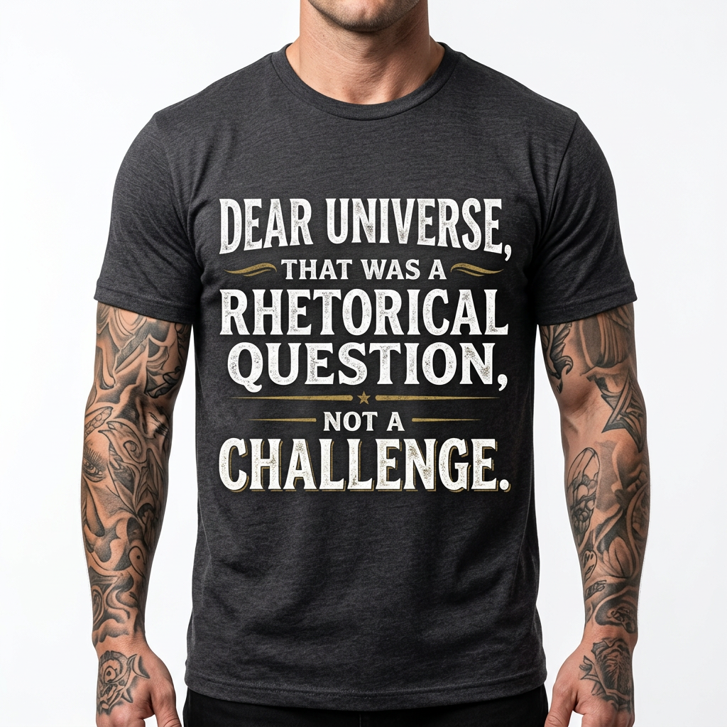 Dear Universe That Was a Rhetorical Question Not a Challenge T-Shirt