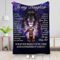 Daughter - Always Be There - Personalized Blanket