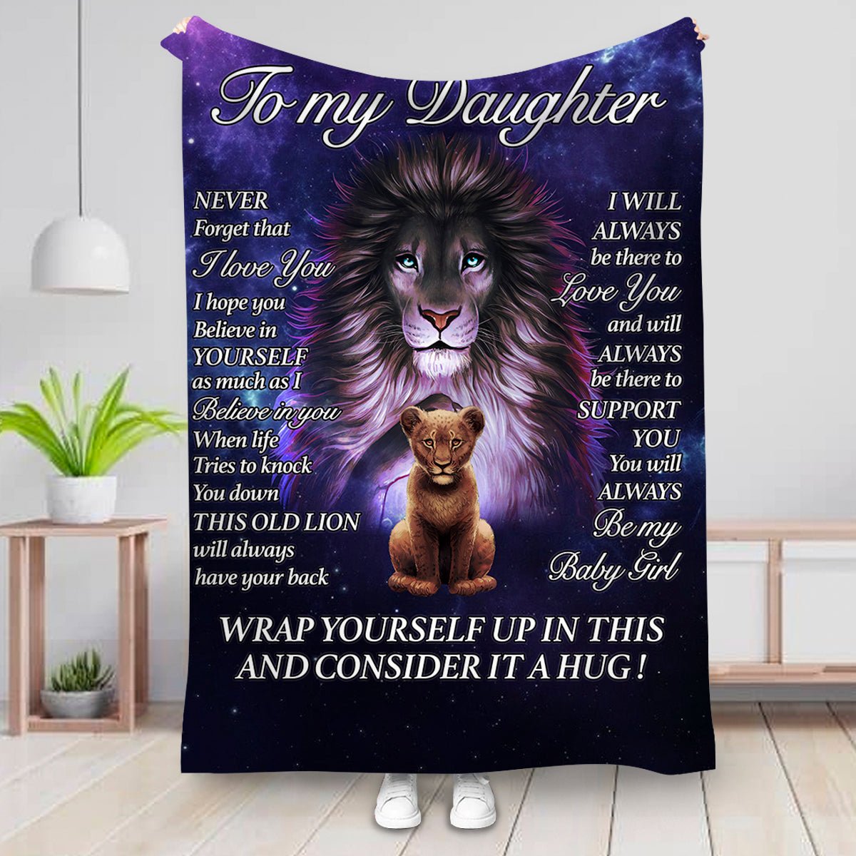 Daughter - Always Be There - Personalized Blanket