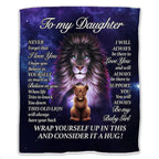 Daughter - Always Be There - Personalized Blanket
