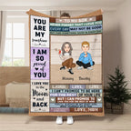 Daughter - To My Daughter, Never Forget That I Love You - Personalized Blanket