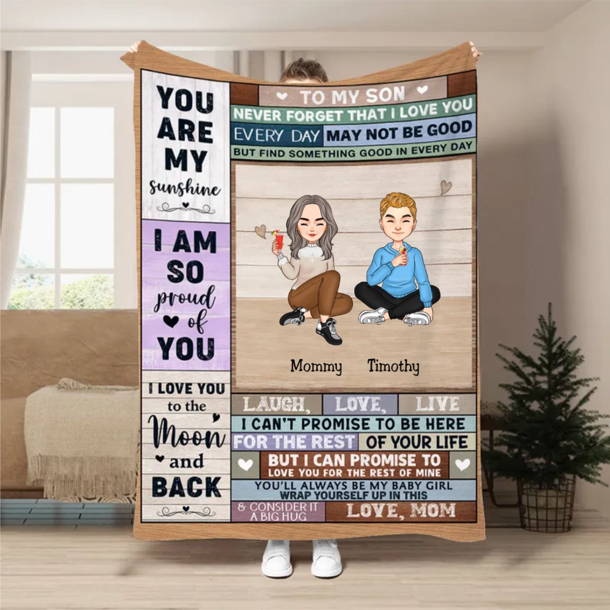Daughter - To My Daughter, Never Forget That I Love You - Personalized Blanket
