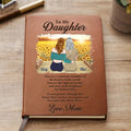 Daughter - You Are The Light Of My Life - Personalized Leather Journal