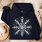 Paw Print Snowflake Christmas Oversized Hoodie