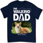 Hundefreunde - Personalisiertes Foto "Full Time Dog Dad" - Individuelles Unisex-T-Shirt