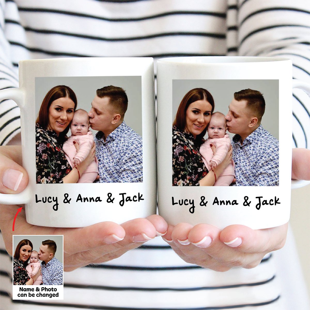Family - Custom Photo Family - Personalized Mug
