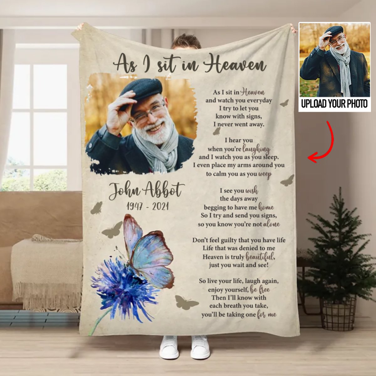 Family - Custom Photo I Try To Let You Know With Signs - Personalized Blanket (TB)