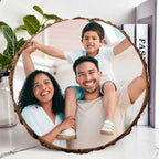 Family - Custom Photo Wood Slice - Personalized Wood Slice