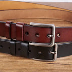 Family - Dad It Reminds You How Much We Love You - Personalized Engraved Leather Belt