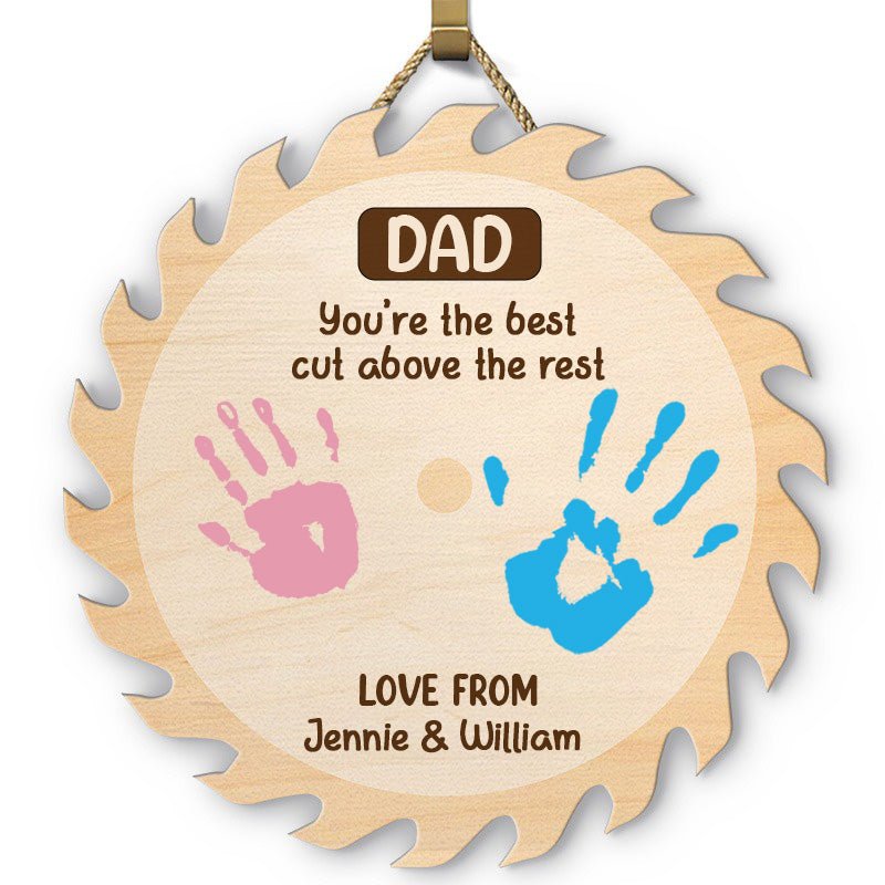 Family - DIY Handprint Keepsake A Cut Above - Personalized Shaped Wood Sign