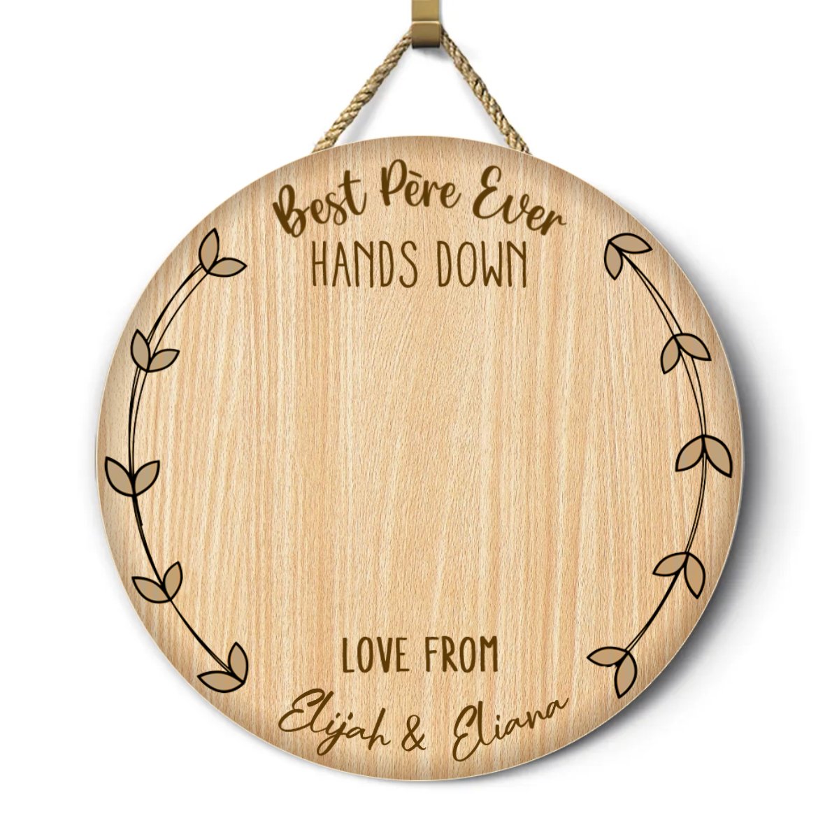 Family - DIY Handprint Keepsake Hands Down - Personalized Wood Sign