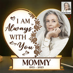Family - I Am Always With You Heart-Shaped - Personalized Photo Light Box