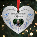 Family - I‘ll Hold You In My Heart Photo Memorial - Personalized Heart Ornament