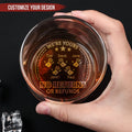 Family - No Returns Or Refunds - Personalized Engraved Whiskey Glass