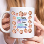 Family - Thanks For Knocking Mum Up - Personalized Photo Mug