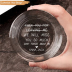 Family - We Will Miss You So Much Funny - Personalized Engraved Whiskey Glass