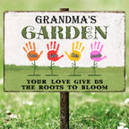 Family - Your Love Gives Us The Roots To Bloom - Personalized Metal Sign