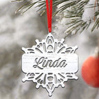 Fantasies Snowflake Ornament - Personalized Christmas Ornament (V3)