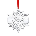 Fantasies Snowflake Ornament - Personalized Christmas Ornament (V3)