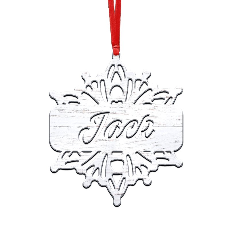 Fantasies Snowflake Ornament - Personalized Christmas Ornament (V3)