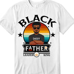 Vater – Black Father Leader King – Personalisiertes Unisex-T-Shirt, Kapuzenpullover, Sweatshirt