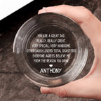 Father Day's - You Are A Great Dad Really, Really Great - Personalized Engraved Whiskey Glass (TB)