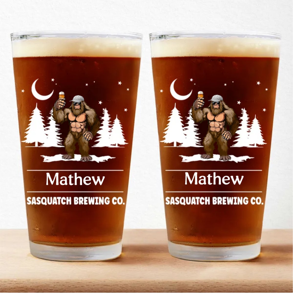 Father - Sasquatch Brewing Co. - Personalized Beer Glass (TB)