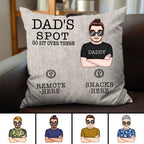 Father's Day - Dad's Spot - Personalized Pillow