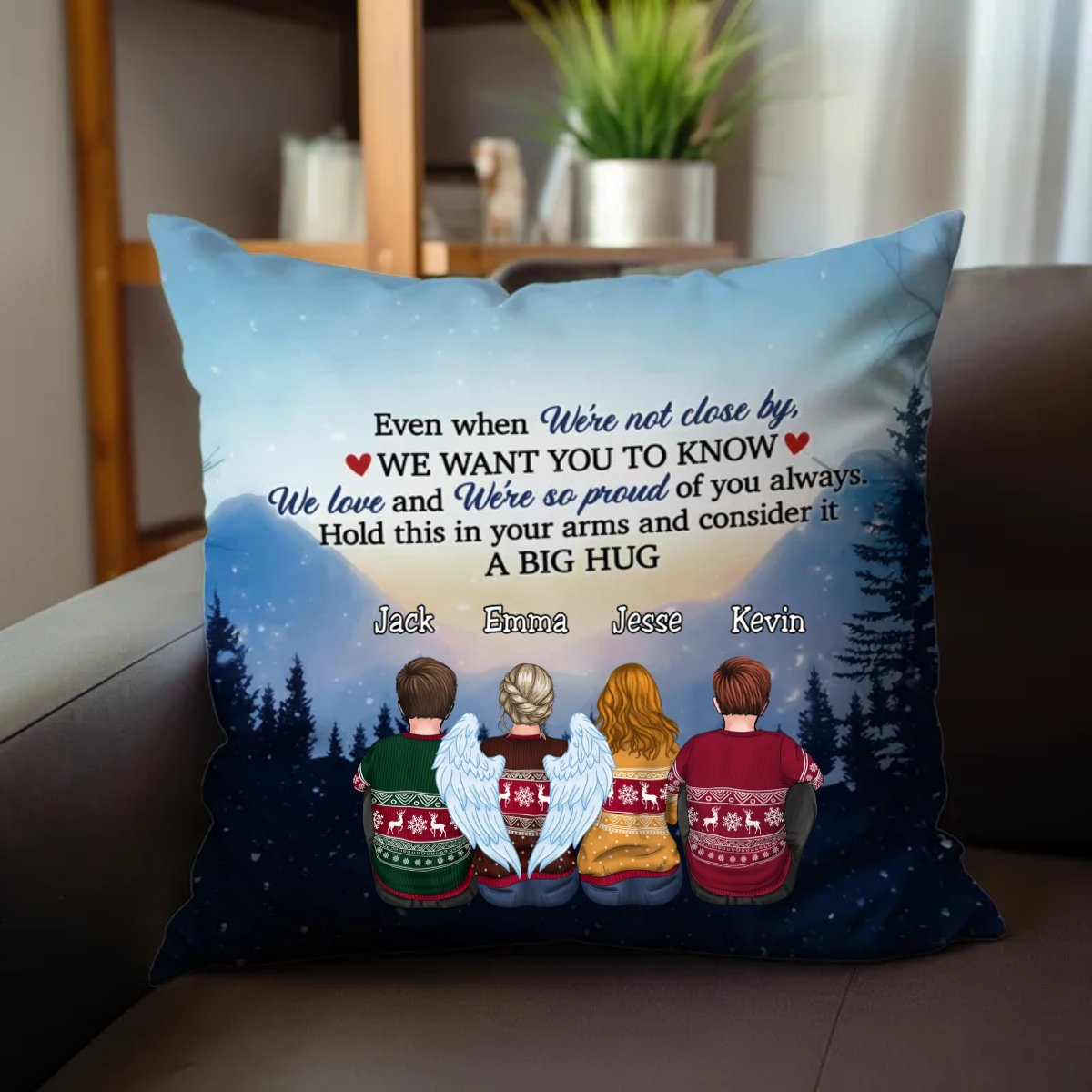 Father's Day - Hold It In Your Arms And Consider It A Big Hug - Personalized Pillow