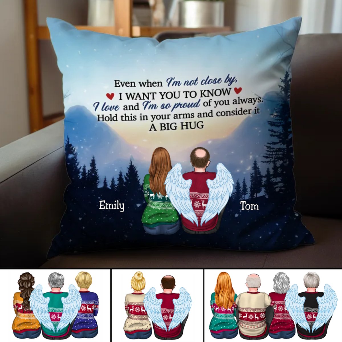 Father's Day - Hold It In Your Arms And Consider It A Big Hug - Personalized Pillow