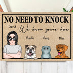 Father's Day - No Need To Knock - Personalized Doormat