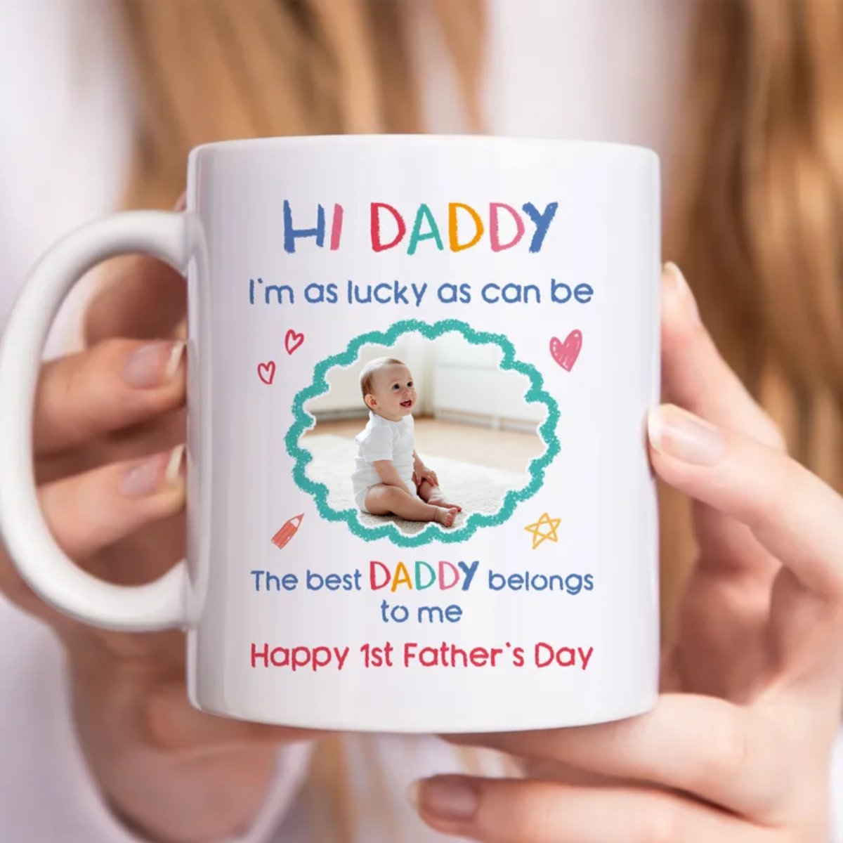 Father's Day - The Best Daddy Belongs To Me Photo Upload - Personalized Mug (TT)