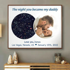 Father's Day - The Night You Became My Daddy - Personalized Poster