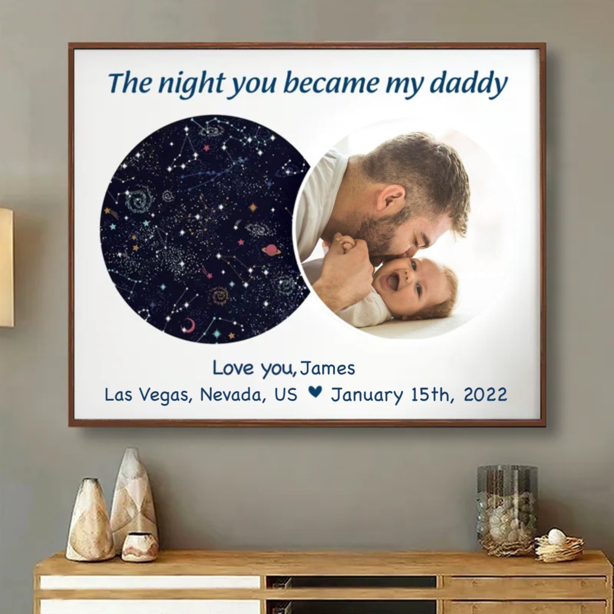 Father's Day - The Night You Became My Daddy - Personalized Poster