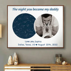 Father's Day - The Night You Became My Daddy - Personalized Poster