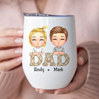 Vatertag – „Vintage Dad“-Titel – Personalisierter Weinbecher